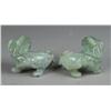 Image 3 : Pr. Of  Chinese Carved Jade Foo Dogs