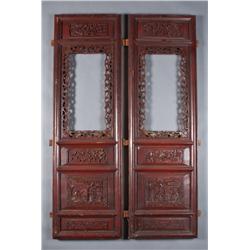 Pr. Chinese Carved Wood Panels