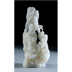 Chinese Carved White Hardstone Figure