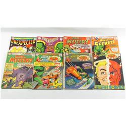 LOT OF 8 1960S DC HORROR COMIC BOOKS - ALL 12 CENT
