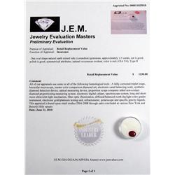 2.5 CT RUBY GEMSTONE W/ JEM APPRAISAL OF $1,230.00