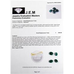 LOT OF EMERALD GEMSTONES - 17.5 CARATS W/ JEM APPR