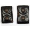 Image 1 : PAIR OF 2 C. 1930S POLICE OFFICER LEATHER AMMO POU