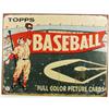 Image 1 : TOPPS BASEBALL CARDS METAL SIGN - Approx. 16" by 1