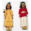 Image 1 : LOT OF 2 VINTAGE NATIVE AMERICAN INDIAN DOLLS W/ B