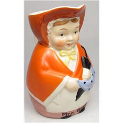 VINTAGE GERMAN MRS. GAMP FIGURAL CREAMER - Approx.