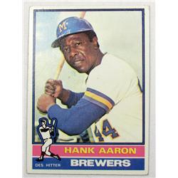 1976 TOPPS HANK AARON NO. 550 BASEBALL CARD