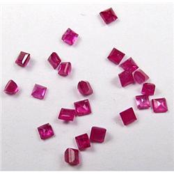 LOT OF 1.13 CARATS OF PINK RED RUBY MOGOC