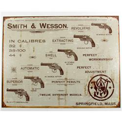 SMITH AND WESSON GUNS ADVERTISING SIGN - Approx. 1