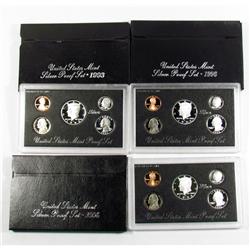 LOT OF 3 US MINT SILVER PROOF SETS - 2 1996 and 1