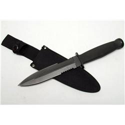 CUSTOM DOUBLE EDGED SURVIVAL DAGGER IN ORIG. BOX -