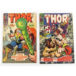 LOT OF 2 VINTAGE MIGHTY THOR COMIC BOOKS - BOTH 12