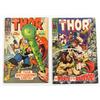 Image 1 : LOT OF 2 VINTAGE MIGHTY THOR COMIC BOOKS - BOTH 12