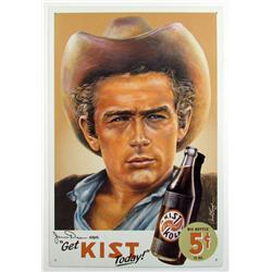JAMES DEAN KIST COLA METAL SIGN - Approx. 12.5" by