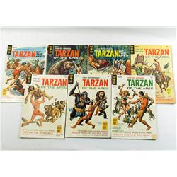 LOT OF 7 VINTAGE TARZAN OF THE APES COMIC BOOKS -
