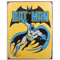 BATMAN COMIC ART METAL SIGN - Approx. 12.5" by 16"