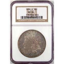1904-O MORGAN SILVER DOLLAR - NGC MS64