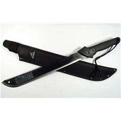 GERBER GATOR SAW BACK MACHETE W/ SHEATH - Approx.