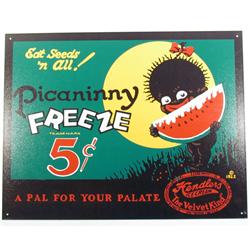 BLACK AMERICANA PICANINNY FREEZE METAL ADVERTISING
