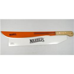 MARBLES ORANGE BLADE MACHETE - Approx. 17.75" blad