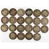 Image 1 : LOT OF 22 BARBER QUARTERS - VARIOUS DATES AND GRAD