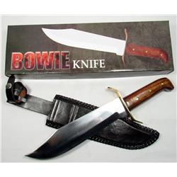 CUSTOM HANDMADE BOWIE KNIFE W/ SHEATH IN ORIG. BOX