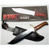 Image 1 : CUSTOM HANDMADE BOWIE KNIFE W/ SHEATH IN ORIG. BOX