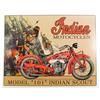 Image 1 : INDIAN MOTORCYCLES METAL ADVERTISING SIGN - Approx