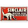 Image 1 : SINCLAIR MOTOR OIL METAL ADVERTISING SIGN - Approx