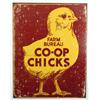 Image 1 : FARM BUREAU CO-OP CHICKS METAL SIGN - Approx. 12.5