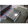 Image 2 : DARK GREY LOUNGE SEAT WITH GLASS COFFEE TABLE