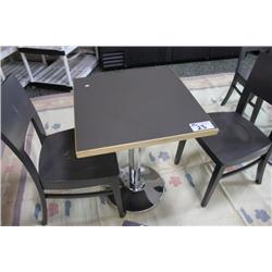 MAPLE FRAME GREY 24" BISTRO TABLE