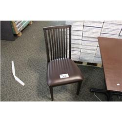MAPLE SEAT DARK WOOD RESTAURANT CHAIR
