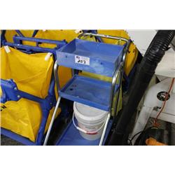 BLUE JANITORS CART
