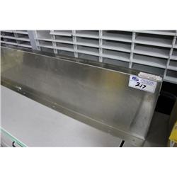 STACK OF BUS PANS & STAINLESS STEEL WALLMOUNT