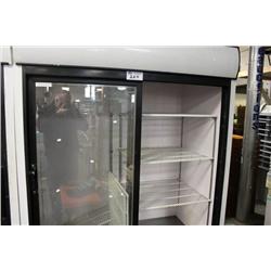 LARGE DOUBLE GLASS DOOR REACH IN COOLER