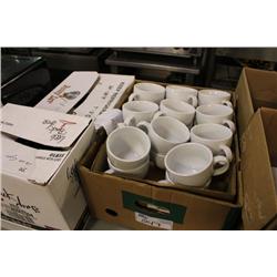 LOT OF WIDE MOUTH CUPS & GLASSWARE