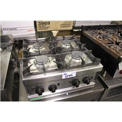 EMME 4 BURNER GAS COOKTOP W/STAINLESS STEEL STAND