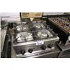 Image 1 : EMME 4 BURNER GAS COOKTOP W/STAINLESS STEEL STAND