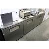 Image 1 : TRUE 3 DOOR STAINLESS STEEL REFRIGERATED BACK BAR