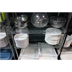 LARGE LOT OF SQUARED DINNER PLATES