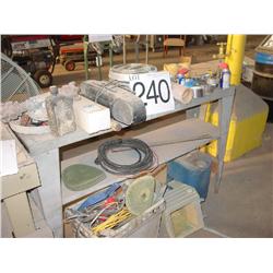 HUB CABS, RADIO, WIRE, GAS CAN, SANDING