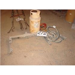 RECEIVER, PROPANE TANK & PAINT GUN