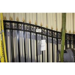 BLACK ALUMINUM GATE SYSTEM (2 PIECES)
