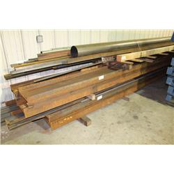 2 LARGE STEEL DOUBLE 'I'BEAMS