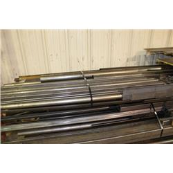 PALLET OF STEEL ANGLE IRON & TUBING
