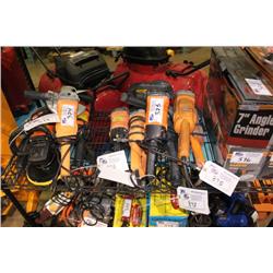 LOT OF 7" ANGLE GRINDERS