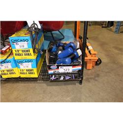 BOX OF CORDLESS DRILLS