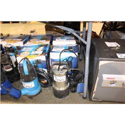 LOT OF 3 SUBMERSIBLE PUMPS