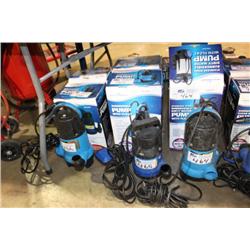 LOT OF 3 SUBMERSIBLE PUMPS